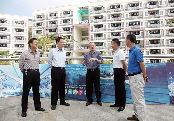 学会副会长,深圳市人社局原党组书记管林根一行到我院调研指导工作